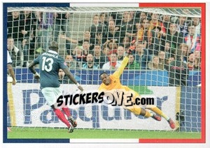 Sticker Steve Mandanda - Team France 2016. Fiers D'Être Bleus n. 40 - Panini