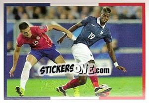 Sticker Paul Pogba - Team France 2016. Fiers D'Être Bleus n. 67 - Panini