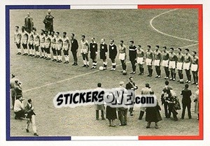 Sticker Brasil-France - Players Line Up