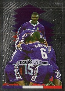 Sticker Players Celebrate - Team France 2016. Fiers D'Être Bleus n. 93 - Panini