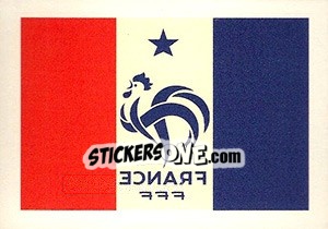 Cromo Flag - France FFF - Team France 2016. Fiers D'Être Bleus - Panini