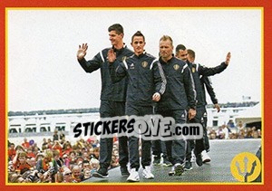 Sticker Squadra Belgio - Belgian Red Devils 2016 #Tousenfrance n. 10 - Panini