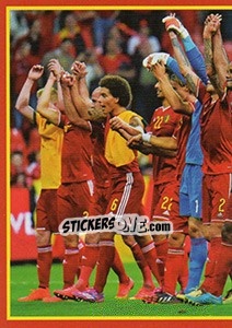 Sticker Belgium - Australia 2 - Belgian Red Devils 2016 #Tousenfrance - Panini