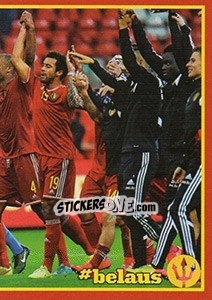 Sticker Belgium - Australia 3 - Belgian Red Devils 2016 #Tousenfrance n. 19 - Panini