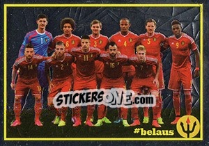 Sticker Belgium - Australia 4 - Belgian Red Devils 2016 #Tousenfrance n. 20 - Panini