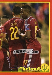 Sticker Belgium - Andorra 3 - Belgian Red Devils 2016 #Tousenfrance n. 24 - Panini