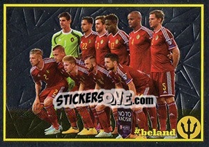 Sticker Belgium - Andorra 4 - Belgian Red Devils 2016 #Tousenfrance n. 25 - Panini