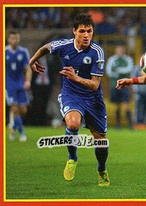 Sticker Bosnia - Belgium 2 - Belgian Red Devils 2016 #Tousenfrance n. 28 - Panini