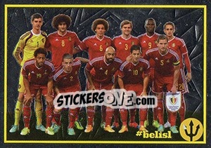 Sticker Belgium - Island 4 - Belgian Red Devils 2016 #Tousenfrance n. 35 - Panini