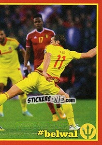 Sticker Belgium - Wales 3 - Belgian Red Devils 2016 #Tousenfrance n. 39 - Panini