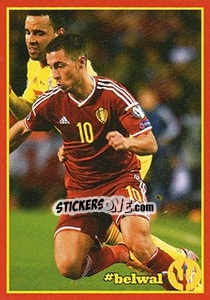 Sticker Belgium - Wales 5 - Belgian Red Devils 2016 #Tousenfrance n. 41 - Panini
