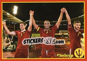 Sticker Belgium - Cyprus 1 - Belgian Red Devils 2016 #Tousenfrance n. 42 - Panini