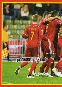 Sticker Belgium - Cyprus 2 - Belgian Red Devils 2016 #Tousenfrance n. 43 - Panini