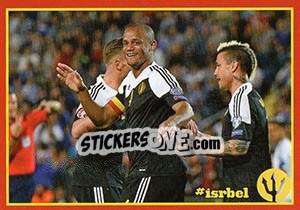 Sticker Israel - Belgium 1 - Belgian Red Devils 2016 #Tousenfrance - Panini