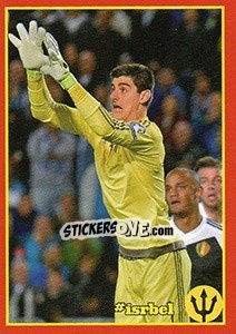 Sticker Israel - Belgium 5 - Belgian Red Devils 2016 #Tousenfrance n. 51 - Panini
