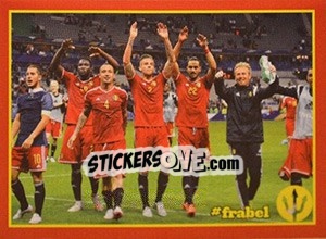 Sticker France - Belgium 1 - Belgian Red Devils 2016 #Tousenfrance n. 52 - Panini