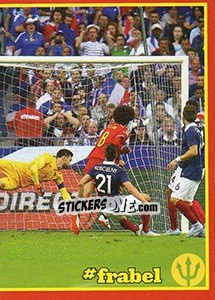 Sticker France - Belgium 3 - Belgian Red Devils 2016 #Tousenfrance - Panini
