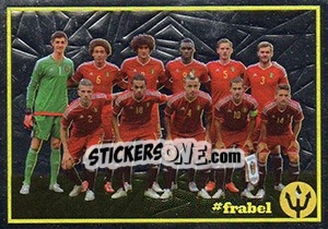 Sticker France - Belgium 4 - Belgian Red Devils 2016 #Tousenfrance n. 55 - Panini