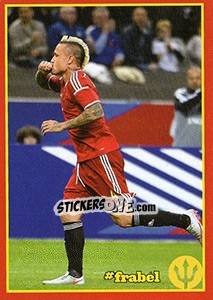 Sticker France - Belgium 5 - Belgian Red Devils 2016 #Tousenfrance n. 56 - Panini