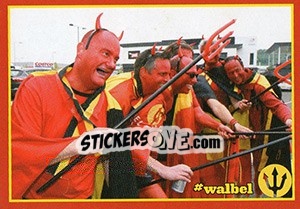 Sticker Wales - Belgium 1 - Belgian Red Devils 2016 #Tousenfrance n. 57 - Panini