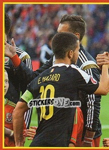 Sticker Wales - Belgium 2 - Belgian Red Devils 2016 #Tousenfrance n. 58 - Panini