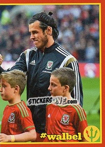 Sticker Wales - Belgium 3 - Belgian Red Devils 2016 #Tousenfrance n. 59 - Panini