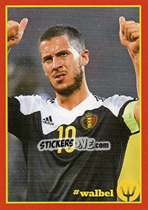Sticker Wales - Belgium 5 - Belgian Red Devils 2016 #Tousenfrance n. 61 - Panini