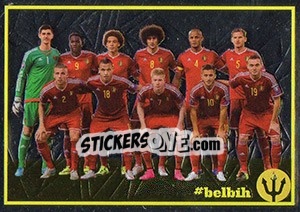 Sticker Belgium - Bosnia 4 - Belgian Red Devils 2016 #Tousenfrance n. 65 - Panini