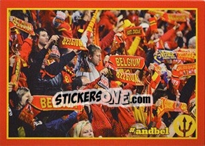 Sticker Andorra - Belgium 1 - Belgian Red Devils 2016 #Tousenfrance - Panini