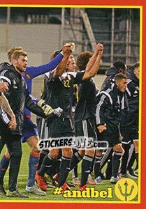 Sticker Andorra - Belgium 3 - Belgian Red Devils 2016 #Tousenfrance n. 74 - Panini