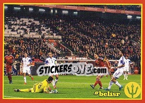 Sticker Belgium - Israel 1 - Belgian Red Devils 2016 #Tousenfrance n. 77 - Panini