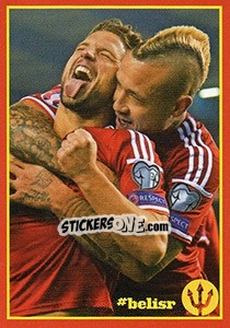 Sticker Belgium - Israel 5 - Belgian Red Devils 2016 #Tousenfrance n. 81 - Panini