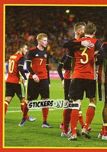 Sticker Belgium - Italia 2 - Belgian Red Devils 2016 #Tousenfrance n. 83 - Panini