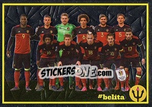 Sticker Belgium - Italia 4 - Belgian Red Devils 2016 #Tousenfrance n. 85 - Panini