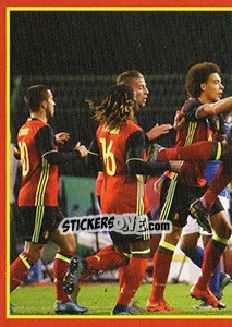 Sticker Belgium - Italia 7 - Belgian Red Devils 2016 #Tousenfrance n. 88 - Panini