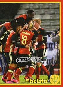Sticker Belgium - Italia 8 - Belgian Red Devils 2016 #Tousenfrance n. 89 - Panini