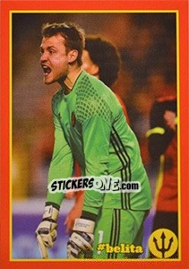 Sticker Belgium - Italia 10 - Belgian Red Devils 2016 #Tousenfrance n. 91 - Panini