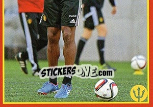 Sticker Vincent Kompany 4 - Belgian Red Devils 2016 #Tousenfrance n. 95 - Panini