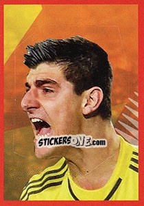 Sticker Thibaut Courtois 2 - Belgian Red Devils 2016 #Tousenfrance n. 99 - Panini