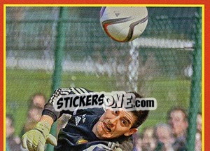 Sticker Thibaut Courtois 4 - Belgian Red Devils 2016 #Tousenfrance n. 101 - Panini