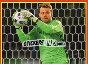 Sticker Simon Mignolet 3 - Belgian Red Devils 2016 #Tousenfrance n. 106 - Panini