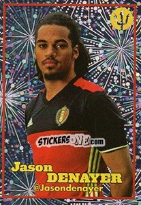 Sticker Jason Denayer 1 - Belgian Red Devils 2016 #Tousenfrance n. 110 - Panini