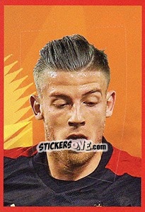 Sticker Toby Alderweireld 2 - Belgian Red Devils 2016 #Tousenfrance n. 117 - Panini