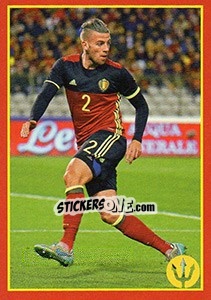 Sticker Toby Alderweireld 3 - Belgian Red Devils 2016 #Tousenfrance n. 118 - Panini
