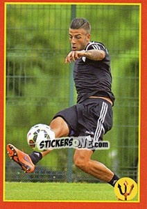 Sticker Toby Alderweireld 6 - Belgian Red Devils 2016 #Tousenfrance n. 121 - Panini