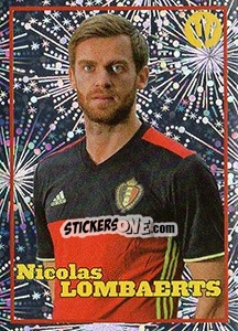 Sticker Nicolas Lombaerts 2 - Belgian Red Devils 2016 #Tousenfrance n. 123 - Panini