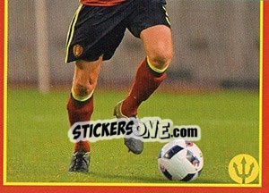 Sticker Nicolas Lombaerts 5 - Belgian Red Devils 2016 #Tousenfrance n. 126 - Panini