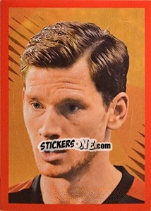 Sticker Jan Vertonghen 3 - Belgian Red Devils 2016 #Tousenfrance n. 130 - Panini
