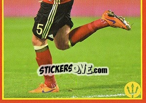 Sticker Jan Vertonghen 6 - Belgian Red Devils 2016 #Tousenfrance n. 133 - Panini