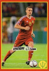 Sticker Thomas Vermaelen 3 - Belgian Red Devils 2016 #Tousenfrance n. 136 - Panini